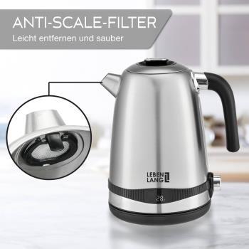 Ấm siêu tốc cài nhiệt độ Lebenlang 2662