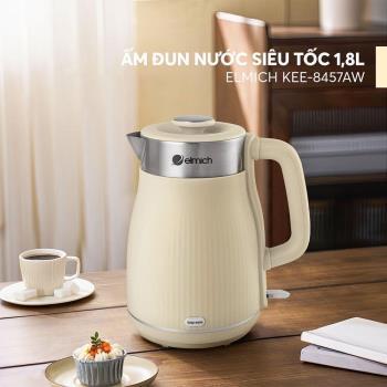 Ấm siêu tốc Elmich trắng kem 8457 AW 1.8L