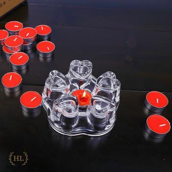 Bát thủy tinh tim đốt cồn