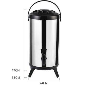 Bình ủ nhiệt inox 2 lớp 10l quai đen