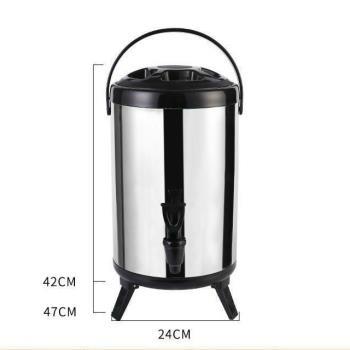 Bình ủ nhiệt inox 2 lớp 12l quai đen