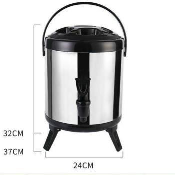 Bình ủ nhiệt inox 2 lớp 6l quai đen