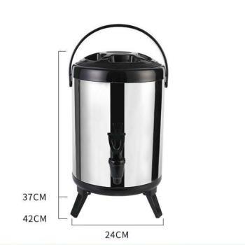 Bình ủ nhiệt inox 2 lớp 8l quai đen