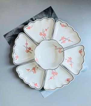 Bộ ăn set 15 món MT đào đỏ 45cm
