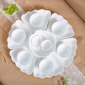Bộ ăn Set15 món MT trắng trơn(45cm)