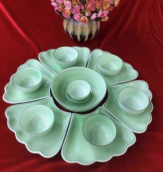 Bộ ăn Set15 món MT xanh BT (45cm)