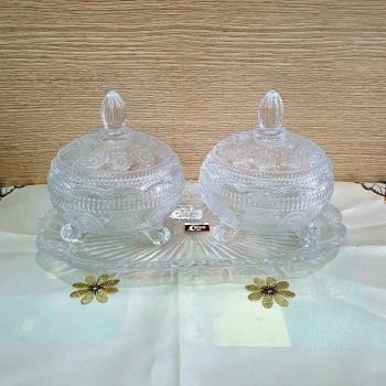 Bộ âu đôi PL cườm trắng 3 chân 1074B/L3
