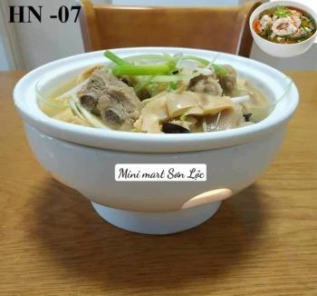 Bộ bát 2 lớp sứ trắng tròn đốt nến 19cm