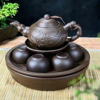 Bộ trà BT khay tròn 2 lớp