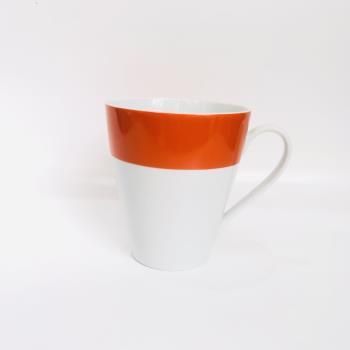 Ca sứ loe viền cam M08515012 - 315ml CK