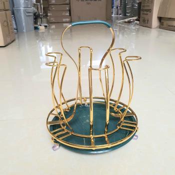 Cắm cốc 6 tròn mạ vàng