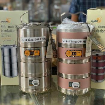 Cặp lồng inox giữ nhiệt 4 tầng