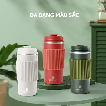 Cốc giữ nhiệt màu ruột inox 304  480ml