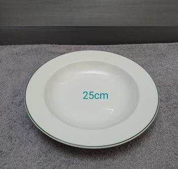 Đĩa 10 cạn trắng CXL 25cm ML