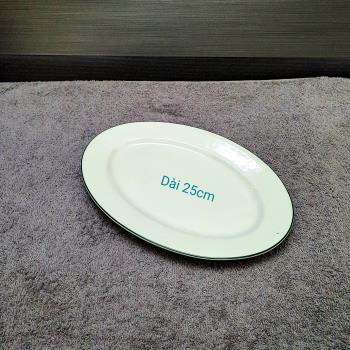 Đĩa oval trắng CXL 25cm ML