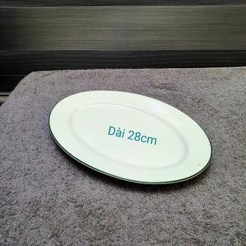Đĩa oval trắng CXL 28cm ML
