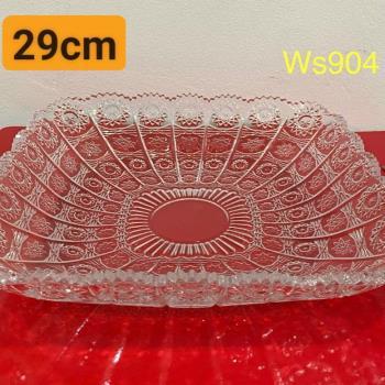 Đĩa pha lê vuông hoa văn Tiệp (30*30) 904