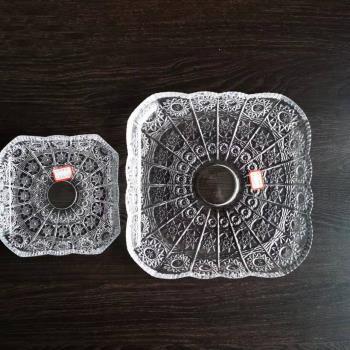 Đĩa TT vuông khảmTiệp trắng 30*30