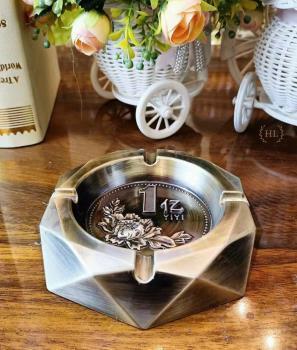 Gạt tàn lục lăng đồng k nắp