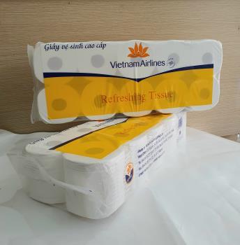 Giấy vệ sinh hàng không vàng (10 cuộn/túi)