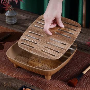Khay 2 lớp phíp vuông 2 lớp 25*25