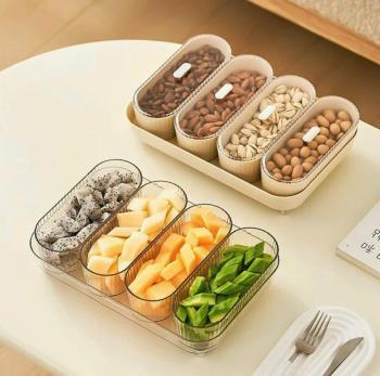 Khay mứt meca 4 ngăn dài