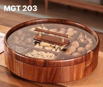 Khay mứt gỗ tròn 9 (36*9)