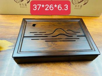 Khay trà gỗ 2 lớp 37*26*6.3