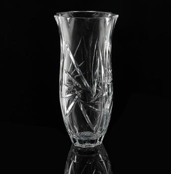 Lọ hoa PL trắng bầu miệng loe V004 - 30cm