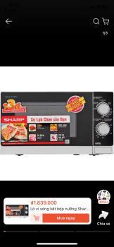 Lò vi sóng có nướng Sharp 225