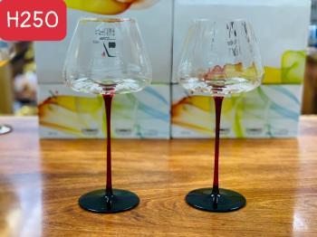 Ly vang chân đỏ đen H250 -700ml