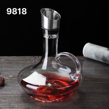 Rót rượu thủy tinh quai vòi inox DJ9818