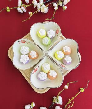 Set bộ thờ tim 4 món khay gỗ vuông