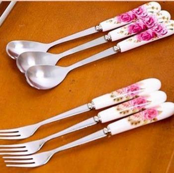 Thìa cán sứ cà phê
