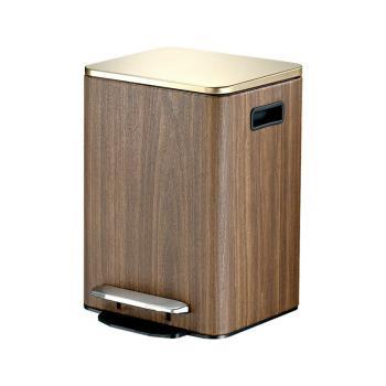 Thùng rác vuông vân gỗ 9L